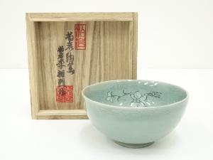 李相烈造　高麗青磁茶碗（共箱）